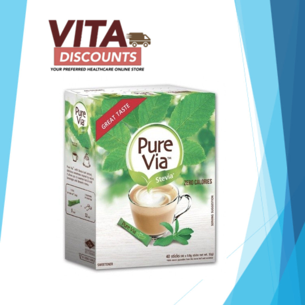 Equal Pure Via Stevia Powder (0.8g x 40's) [Exp 02/2027]