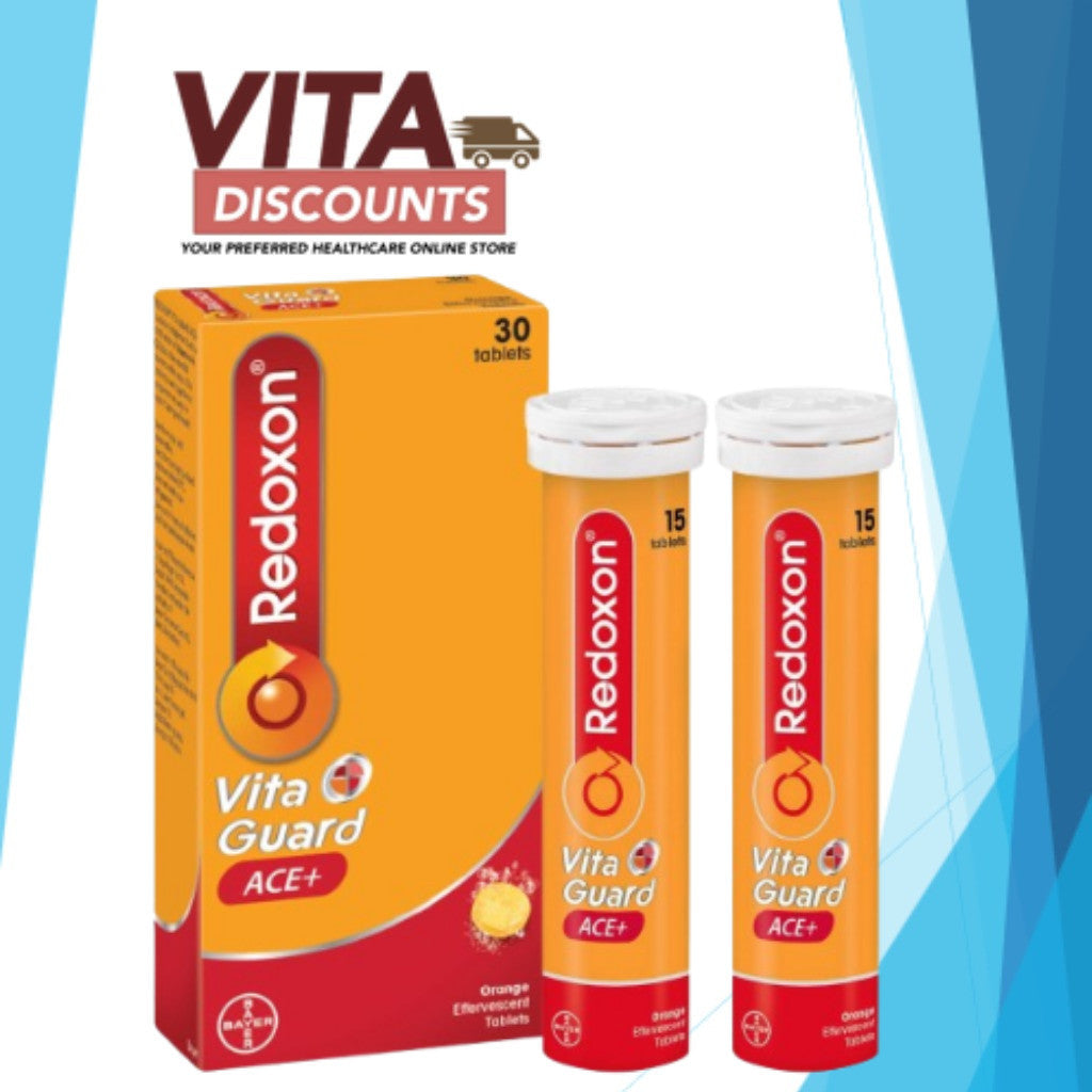 Redoxon Vita Guard Ace+ Effervescent Tablets Orange (15's x 2 Pack)