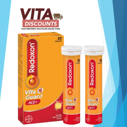 Redoxon Vita Guard Ace+ Effervescent Tablets Orange (15's x 2 Pack)