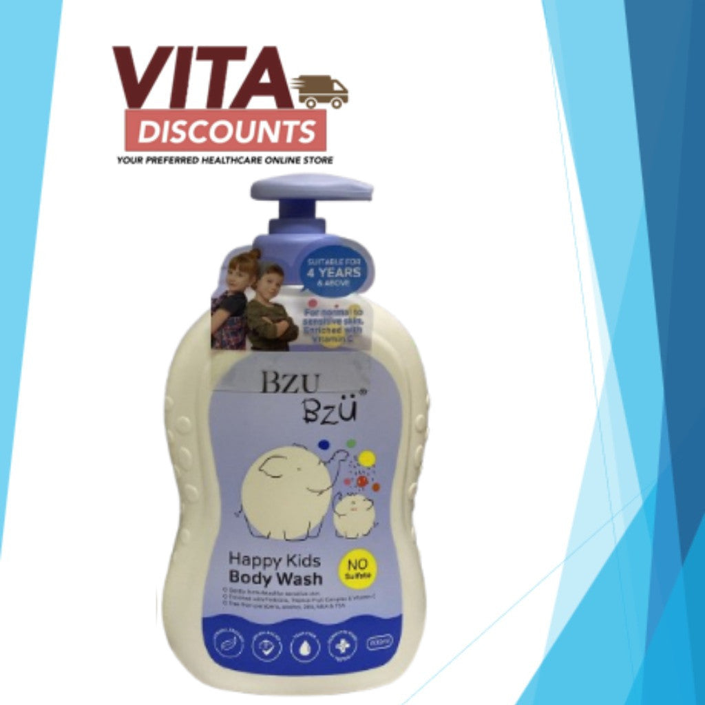 Bzu Bzu Happy Kids Body Wash (600ml) [Exp 06/2027]