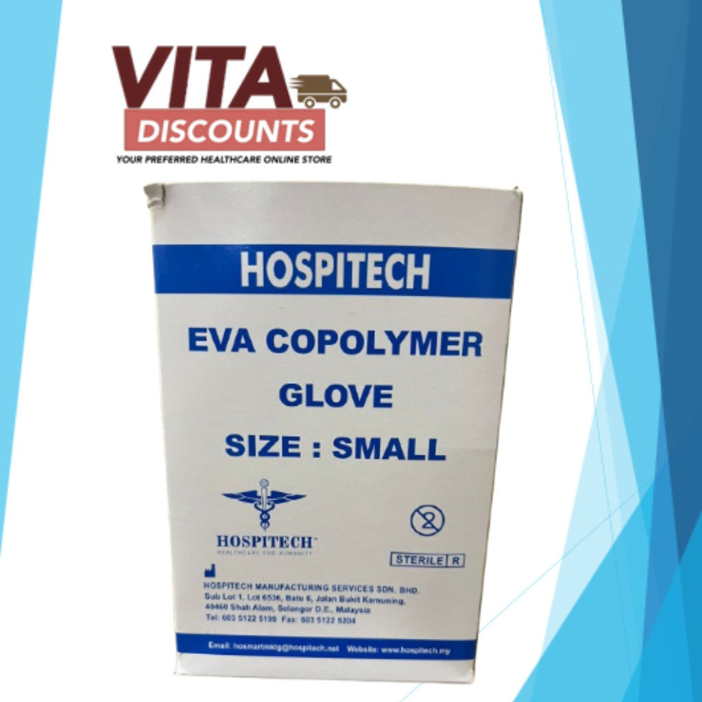Hospitech Eva Copolymer Glove Size S (100's) [Exp 06/2030]