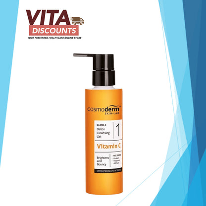 Cosmoderm Glow-C Detox Cleansing Gel (120ml) [Exp 01/2027]