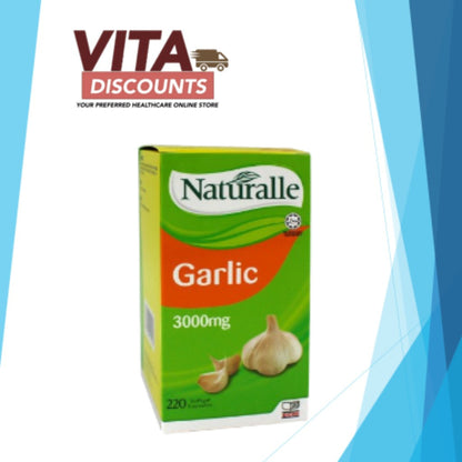 Naturalle Garlic 3000mg Sgels (220's x 1/2 Pack) [Exp 06/2028]