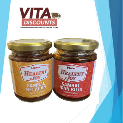 Nova Healthy Joy Sambal Ikan Bilis / Belacan (230g)