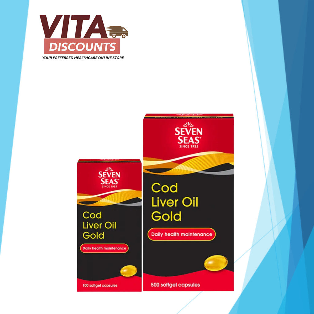 Seven Seas Cod Liver Oil Gold 240mg (500 + 100's Caps)
