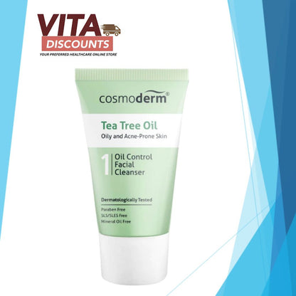 Cosmoderm Tea Tree Oil Oil Control Facial Cleanser (20ml)