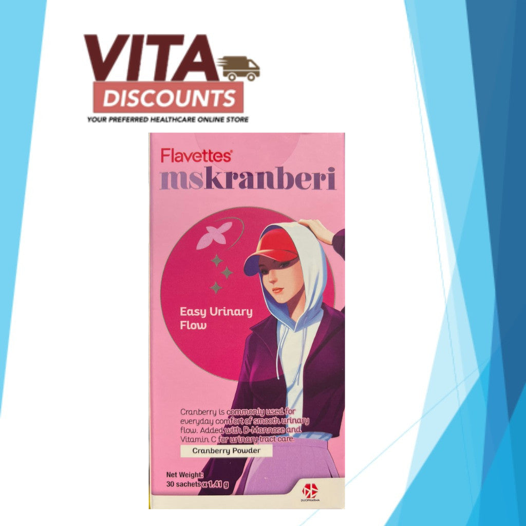 Flavettes Mskranberi Powder (1.41g x 30's) [Exp 08/2027]