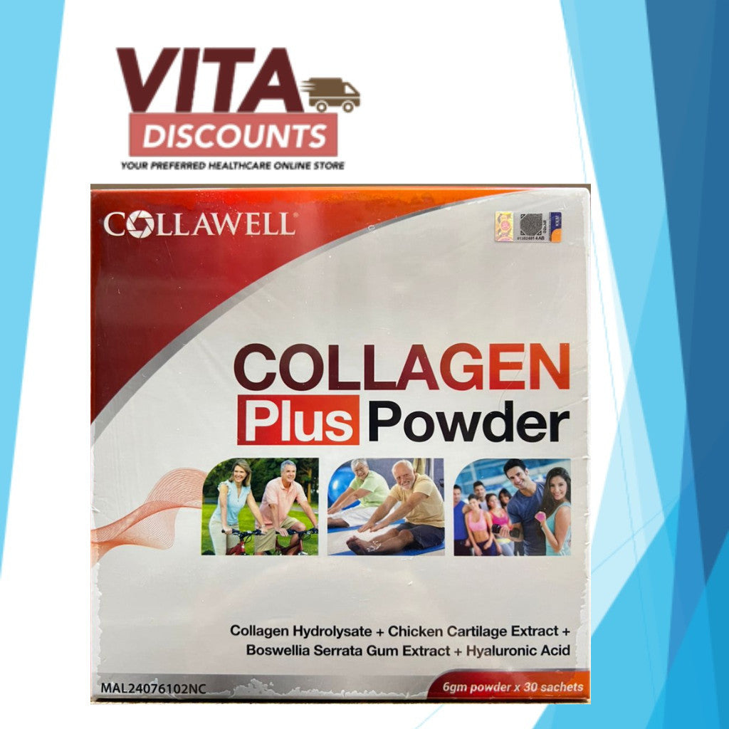Collawell Collagen Plus Powder Sacs Small Pack (6g x 30's) [Exp 10/2027]