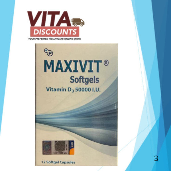 Maxivit Vitamin D3 50000Iu Sgels (12's)