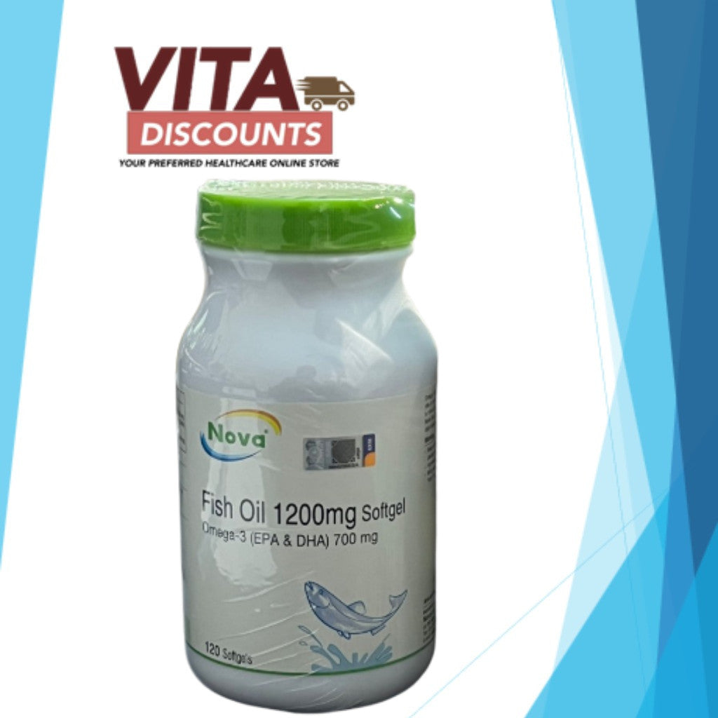 Nova Fish Oil 1200mg Caps (120's) [Exp 08/2028]  [Extra 1 Gift]