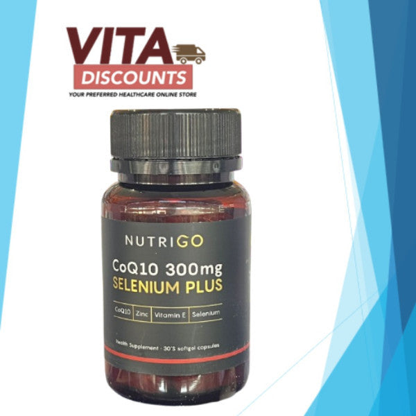 Nutrigo Coq10 300mg Plus Vcaps Single Bottle (30's) [Exp 06/2027]