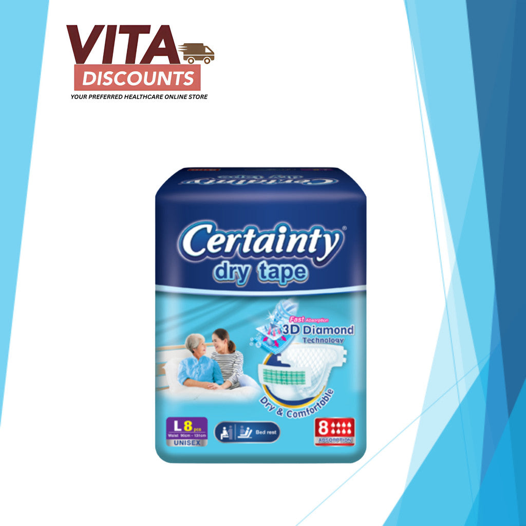 Certainty Dry Tape Disposable Adult Single Pack M10/L8