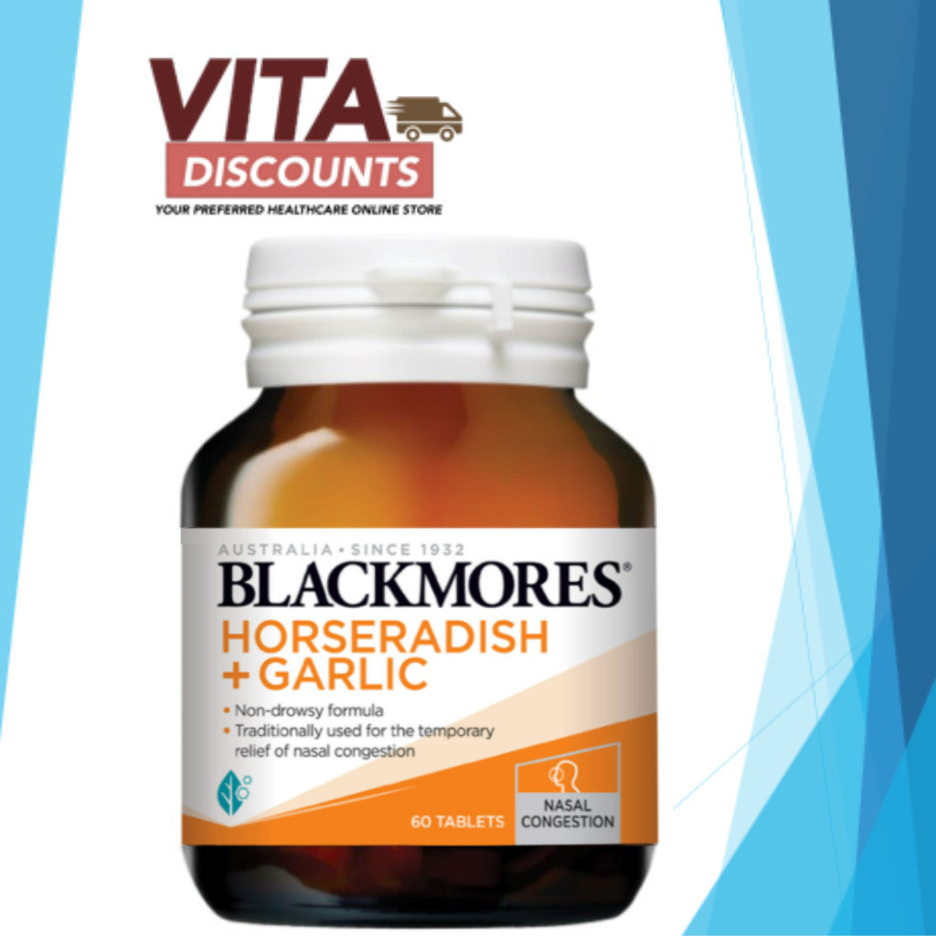 Blackmores Horseradish + Garlic Tabs (60's) [Exp 04/2028]