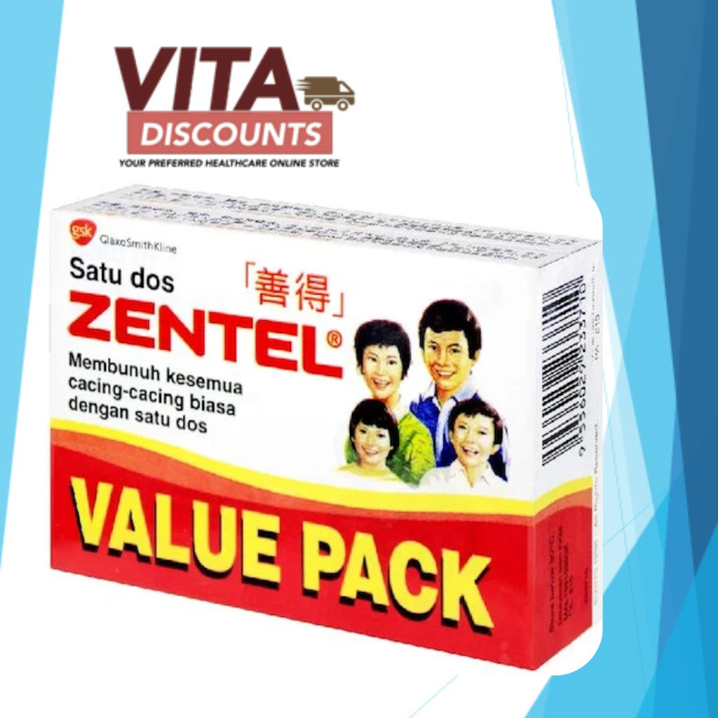 Gsk Zentel 200mg Tabs (4's) [Exp 06/2027]
