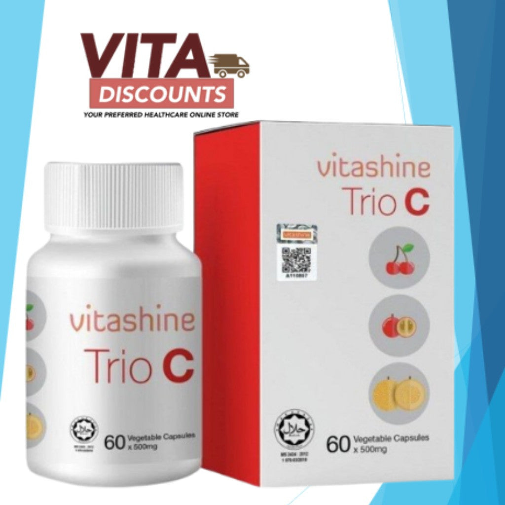 Vitashine Trio C 500mg Vcaps (60's) [Extra 2 Gift]