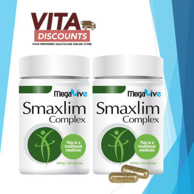 Megalive Smaxlim Complex Vcaps (100's) Pack-Of-2 [Exp 06/2028]  [Extra 2 Gift]