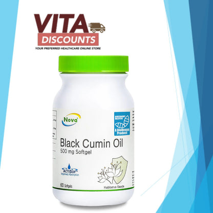 Nova Black Cumin Oil 500mg Sgels (60's) [Extra 1 Gift]