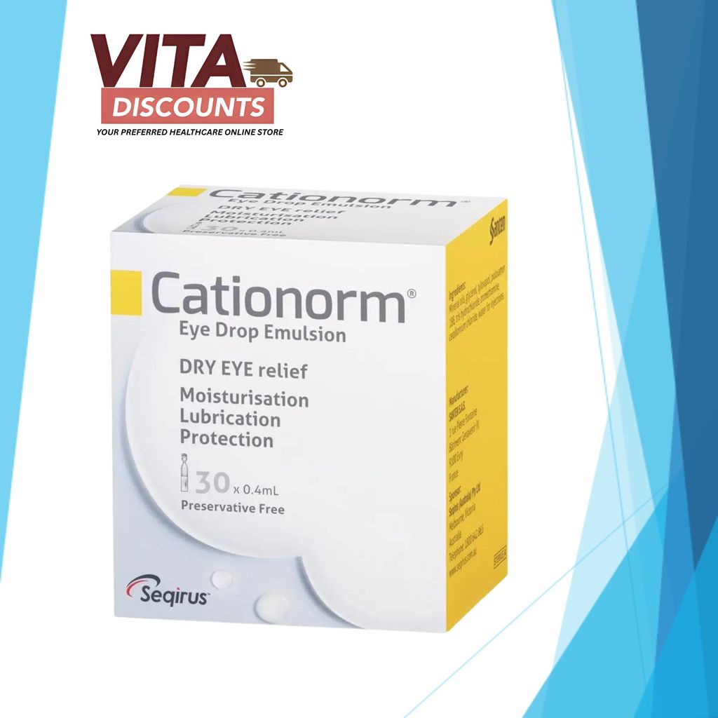 Cationorm Ophthalmic Emulsion (0.4ml x 30's) [Exp 11/2027]