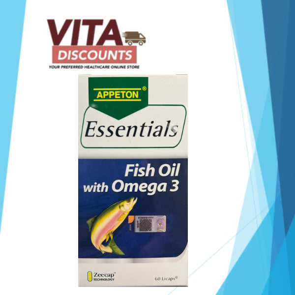 Appeton Essentials Fish Oil With Omega 3 Licaps (60's) [Exp 07/2028]