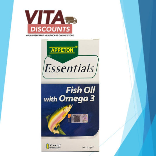 Appeton Essentials Fish Oil With Omega 3 Licaps (60's) [Exp 07/2028]