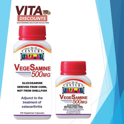 21St Century Vegesamine 500mg Vcaps (30's/90's/120's) [Exp 04/2027]