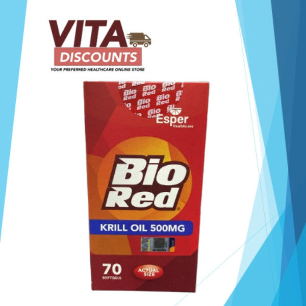 Bio Red Krill Oil 500mg Sgels New Pack Size (70's) [Exp 05/2027]