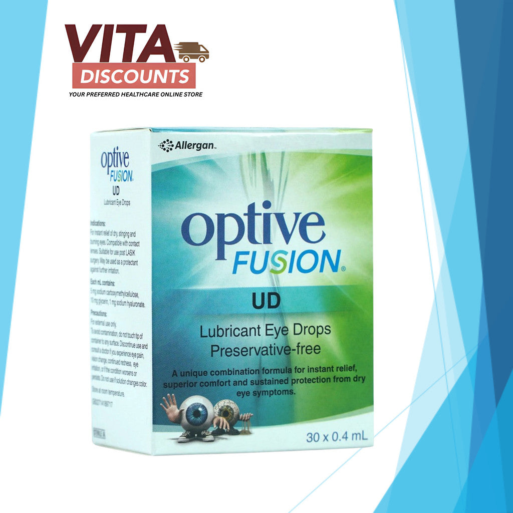 Optive Fusion Ud Lubricant Eye Drops (0.4ml x 30's) [Exp 10/2027]