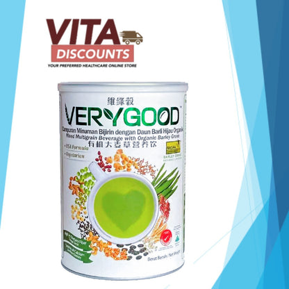 Verygood Mixed Multigrain Beverage With Organic Barley Grass Powder Small Tin (500g) [Exp 06/2027]