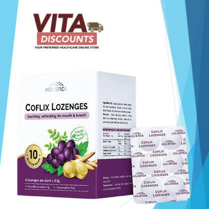 Holistica Coflix Lozenges (60's) [Exp 06/2027]  [Extra 2 Gift]