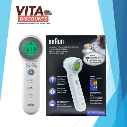 Braun No Touch + Forehead Thermometer Bnt 400