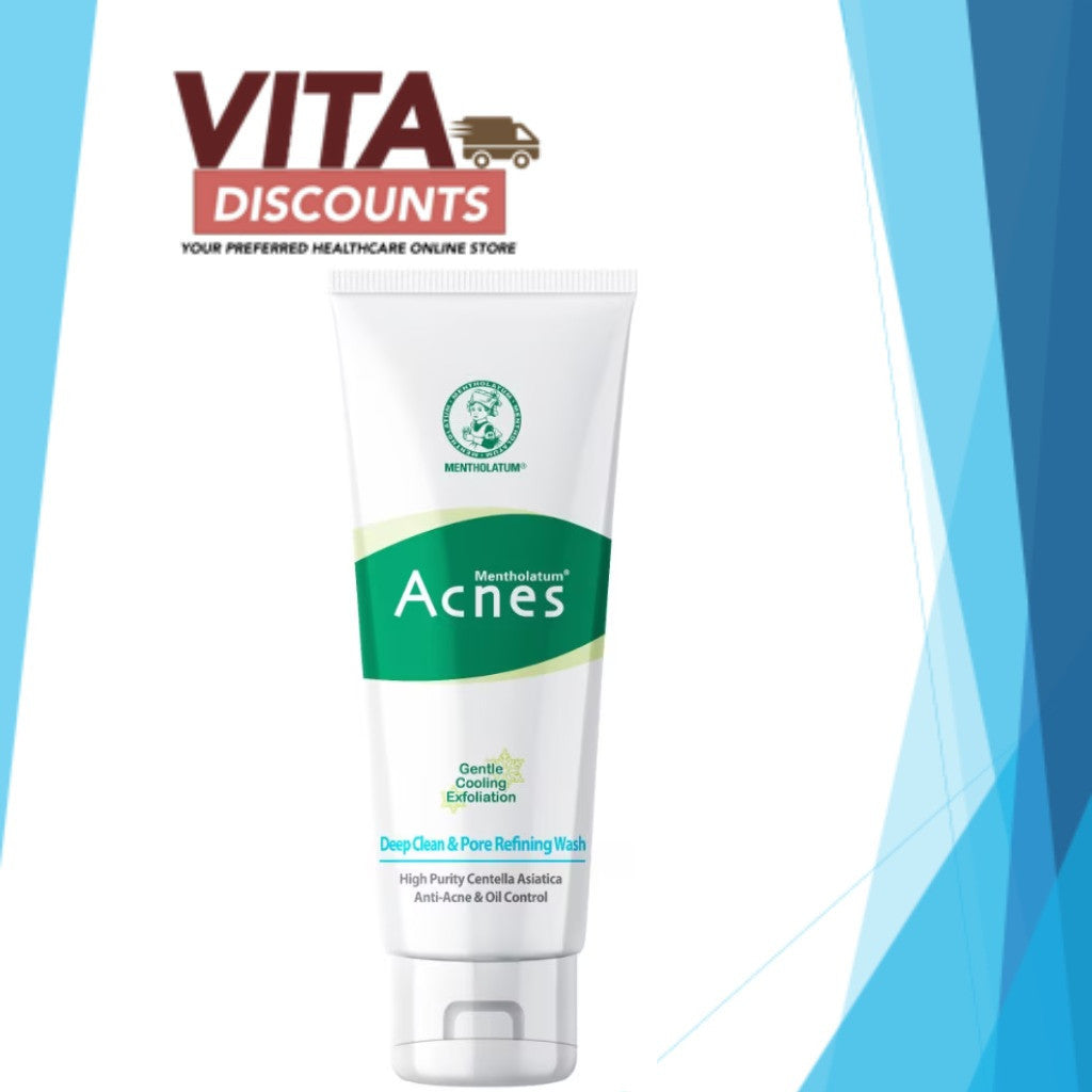 Mentholatum Acnes - Creamy/Deep Clean & Pore Refining/Clear & Whitening Wash (100g) [Exp 11/2027]