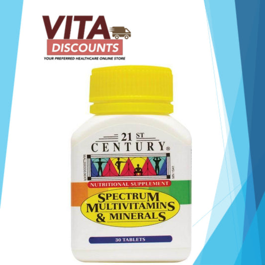 21St Century Spectrum Multivitamins & Minerals Tabs (30's x 1/3 Pack) [Exp 09/2027]