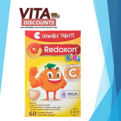 Redoxon Kids Vitamin C 200mg Orange Ctabs (60's) [Exp 03/2027]