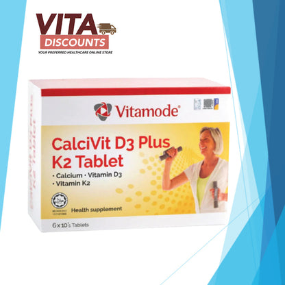 Vitamode Calcivit D3 Plus K2 Tabs (60's) [Exp 06/2027]