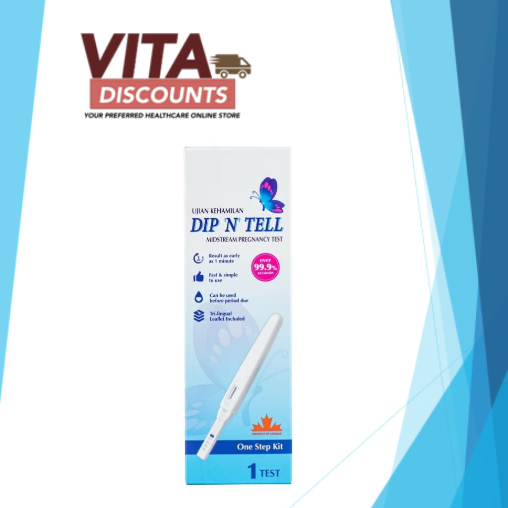 Dip N Tell Midstream Pregnancy Test (1's) [Exp 04/2027]
