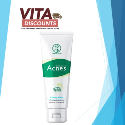 Mentholatum Acnes - Creamy/Deep Clean & Pore Refining/Clear & Whitening Wash (100g) [Exp 11/2027]