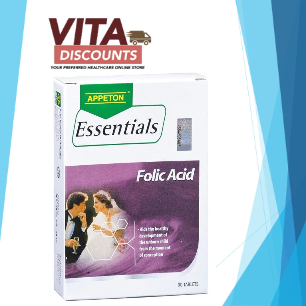 Appeton Essentials Folic Acid 400mcg Tabs (90's) [Exp 11/2027]