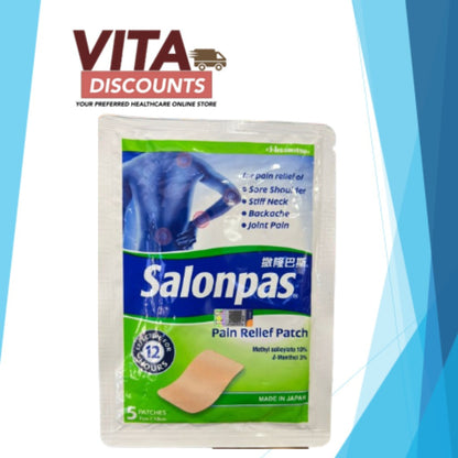 Salonpas Pain Relief Patches (1 Pack x 5's) [Exp 01/2028]