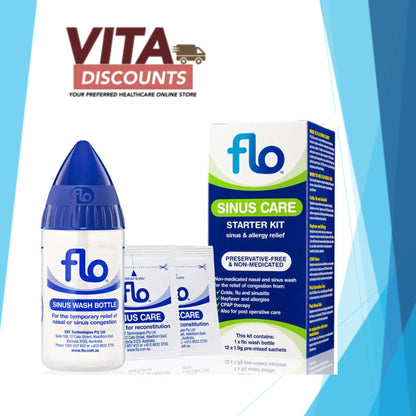 Flo Sinus Care Starter Kit Sachets (1.9g x 12's) [Exp 01/2029]