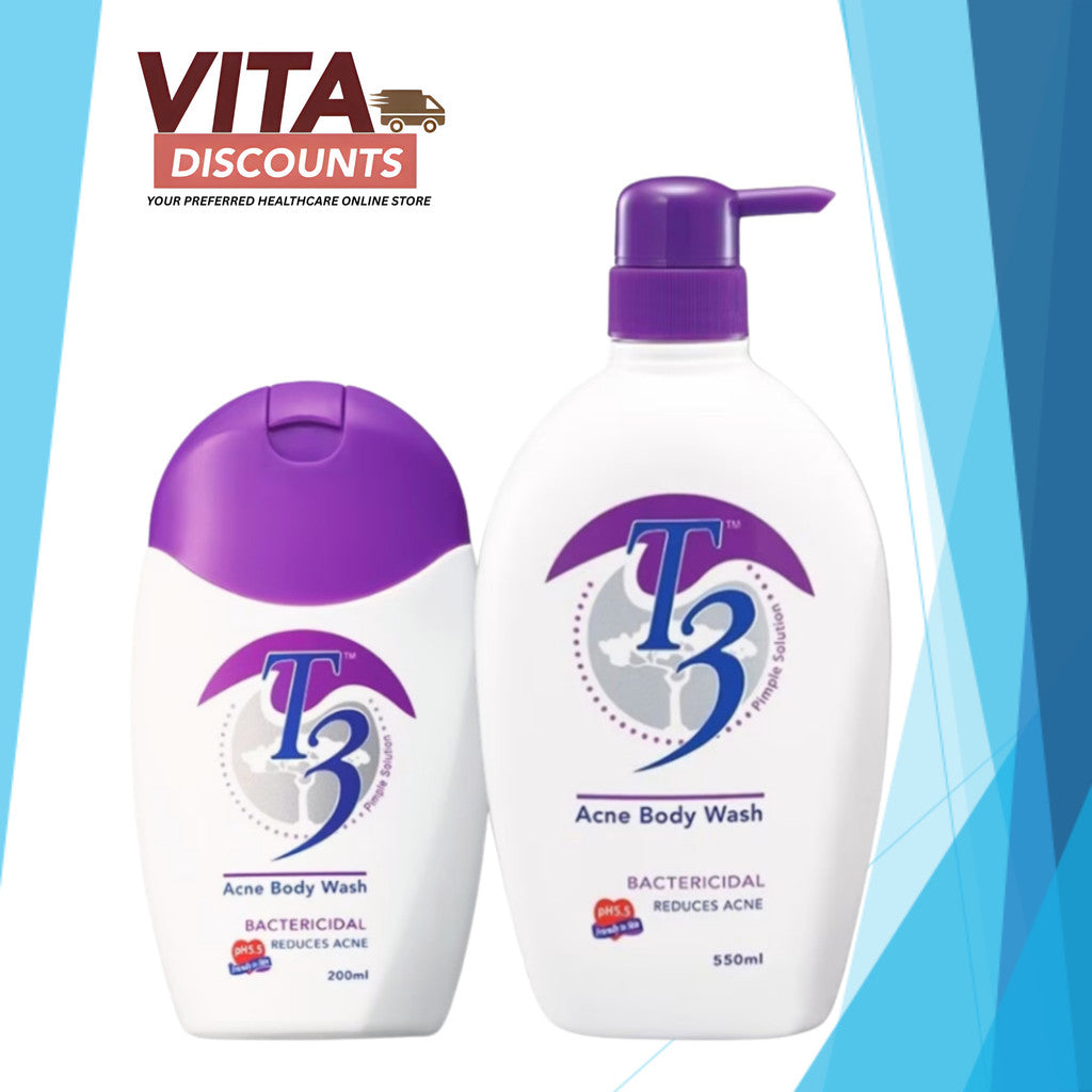 T3 Acne Body Wash (200ml/550ml) [Exp 08/2027]