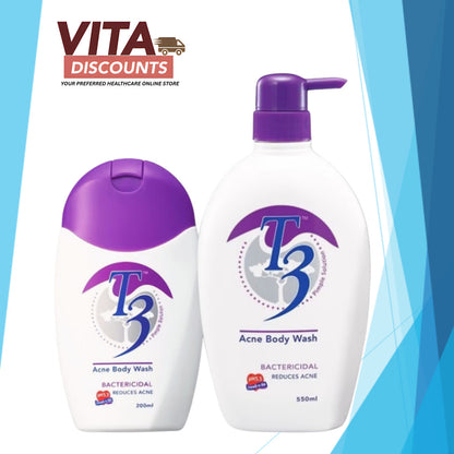 T3 Acne Body Wash (200ml/550ml) [Exp 08/2027]