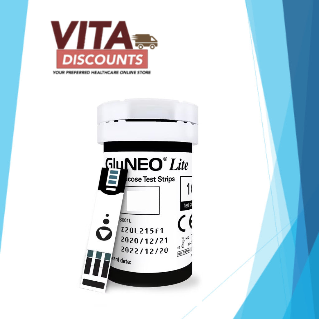 Gluneo Lite Blood Glucose Test Strips Sample Pack (10's)