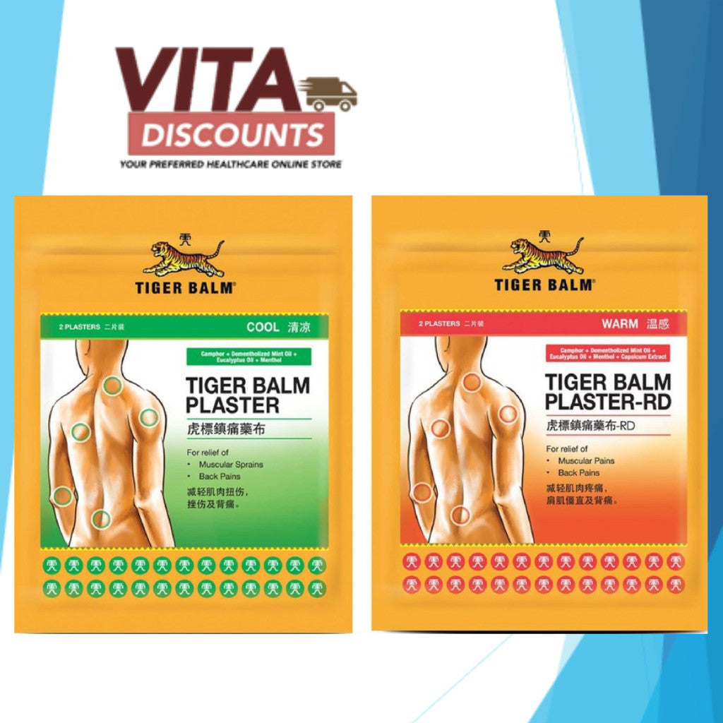 Tiger Balm Plaster - Cool/Warm Big/Small (2's) [Exp 01/2028]
