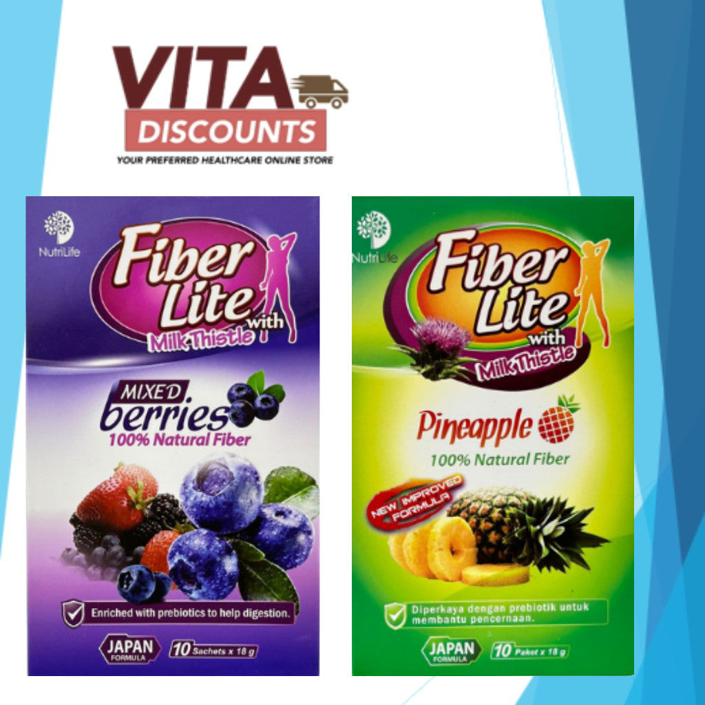 Nutrilife Fiber Lite Sachets Mixed Berries / Pineapple (18g) (10's) [Exp 02/2027]