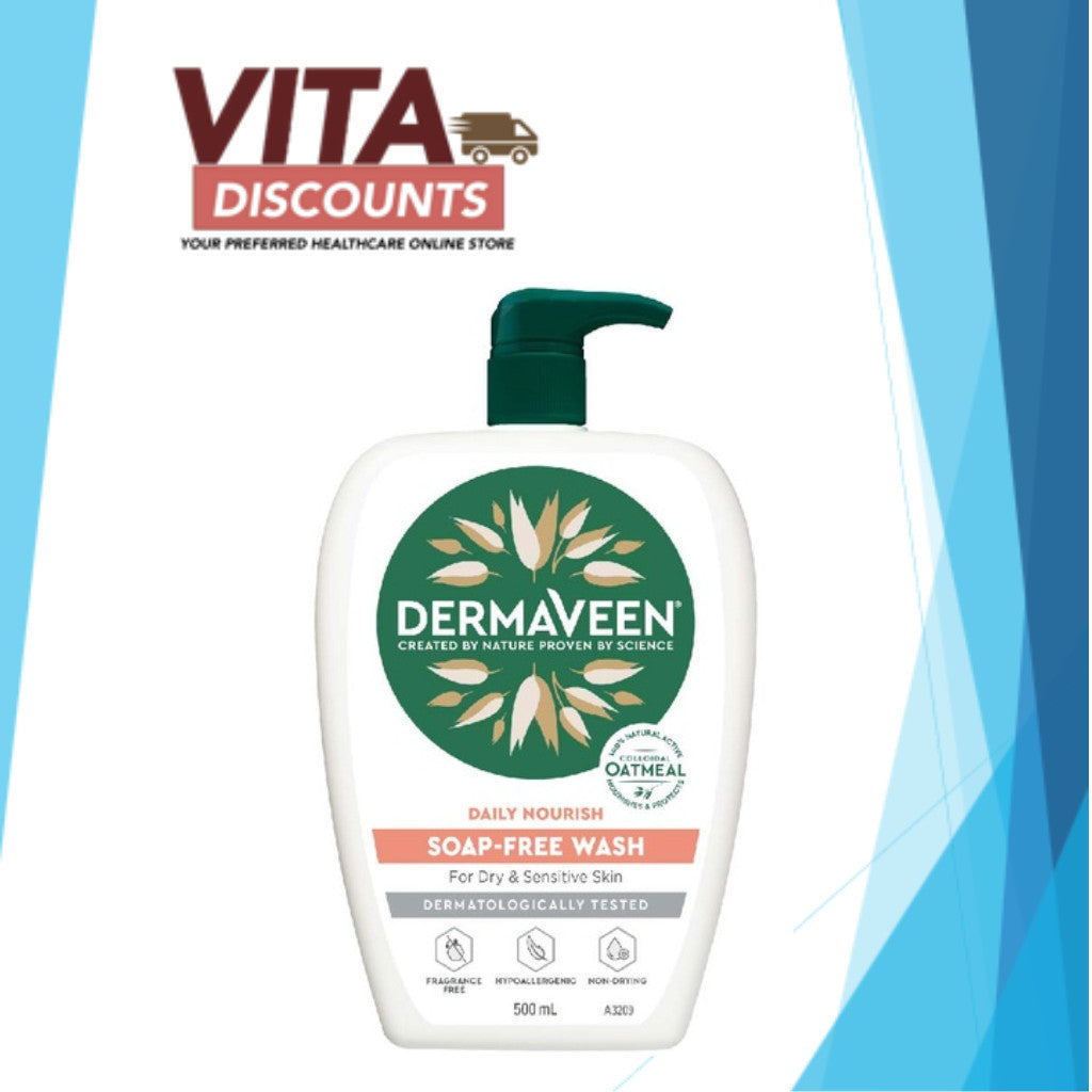 Dermaveen Soap Free Wash Ph5.5 Big Bottle (500ml) [Exp 05/2027]