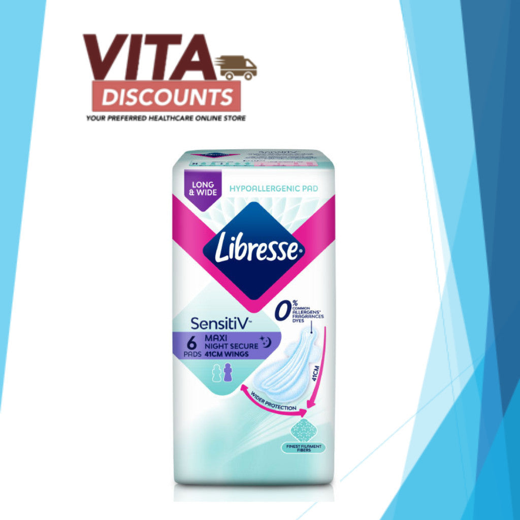 Libresse Sensitiv Maxi Night Secure Wings (6's)