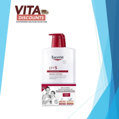 Eucerin Ph5 Washlotion (1000ml x 1/2 Pack) [Exp 07/2028]