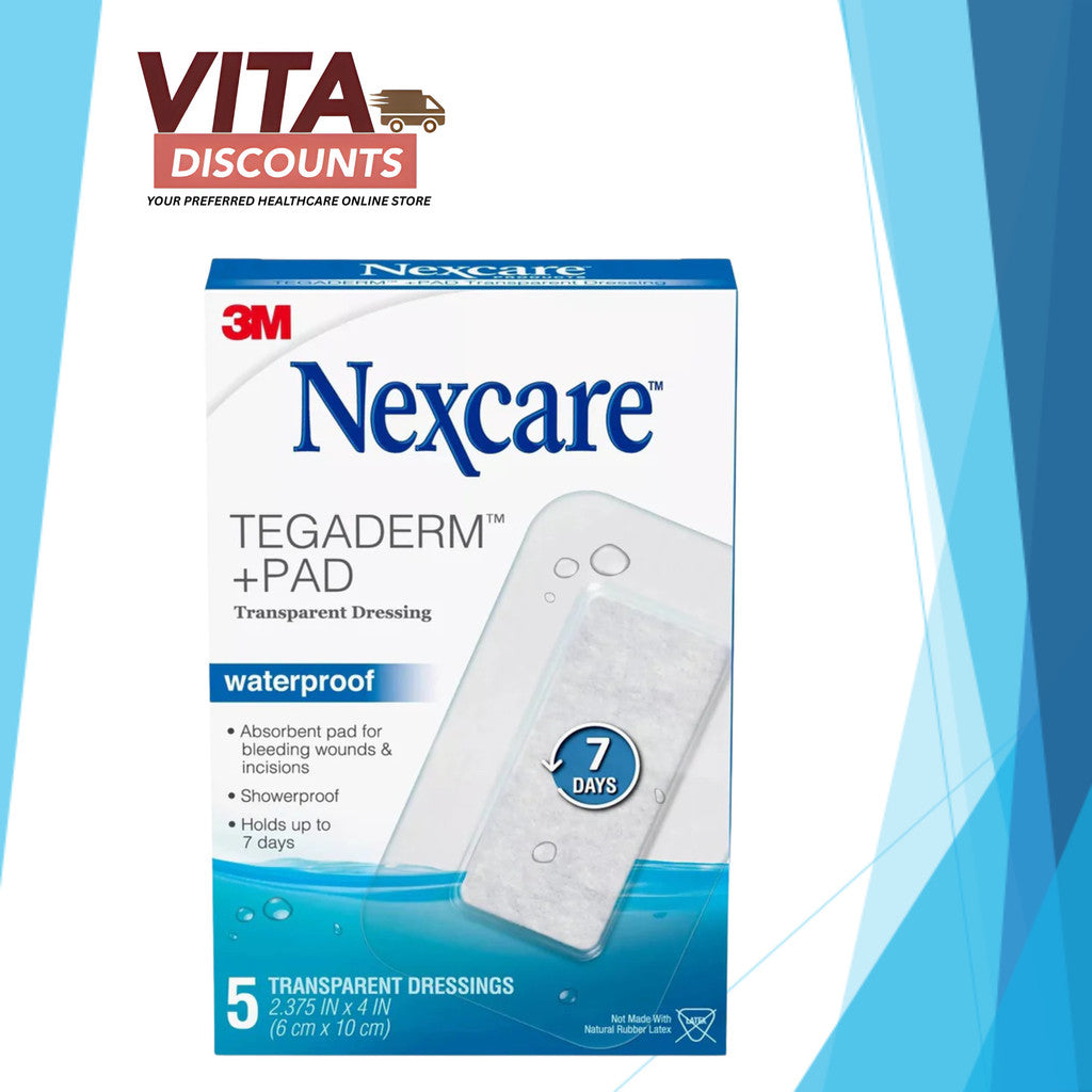 3M Nexcare Tegaderm+Pad Waterproof (6 x 10cm x 5's) [Exp 10/2027]