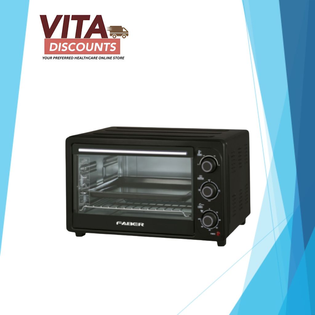 Faber Electric Oven Feo R26 Bk - Black (26L)