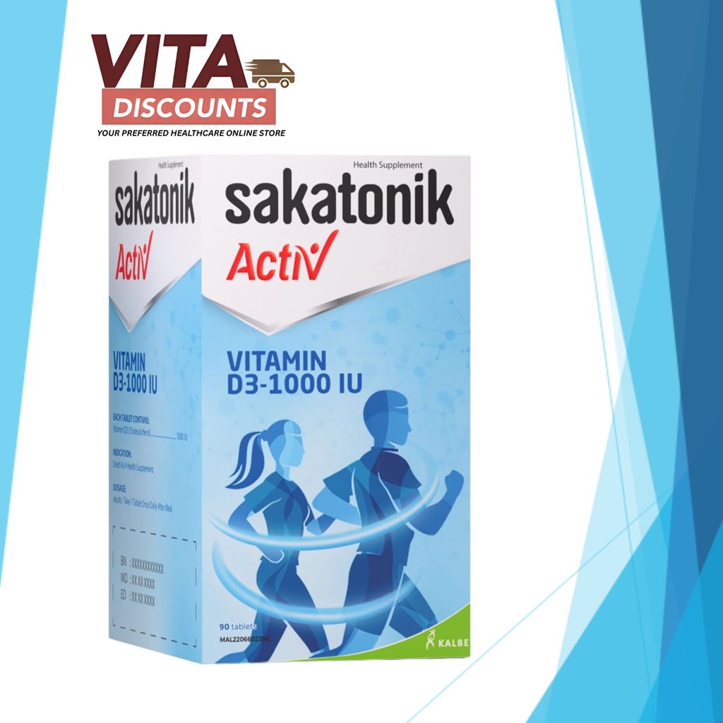 Sakatonik Activ Vitamin D3-1000Iu Tabs (90's)